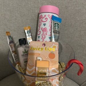 Starbucks Pink and Orange Bath & Body Set